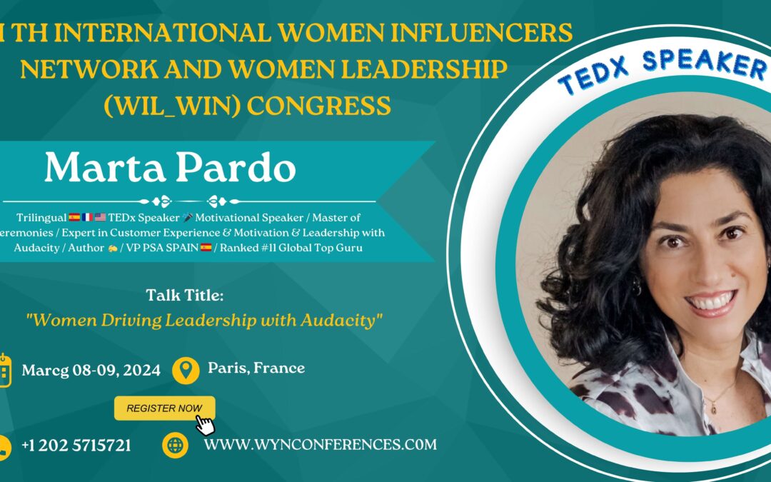 CONFÉRENCE WOMEN DRIVING LEADERSHIP WITH AUDACITY, PARIS, France 8-9 mars 2024